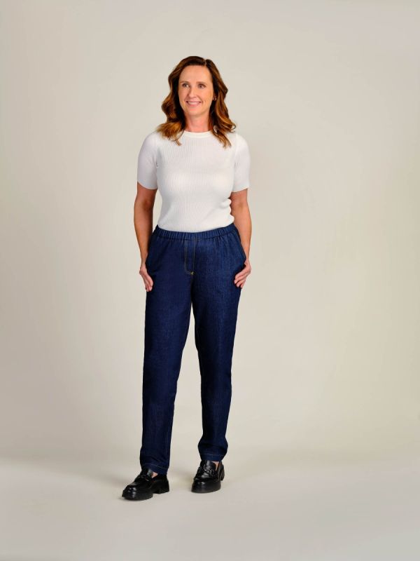 7180  Pantalon verhoogd rugpand