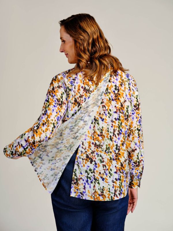 7248 Dames blouse lange mouwen