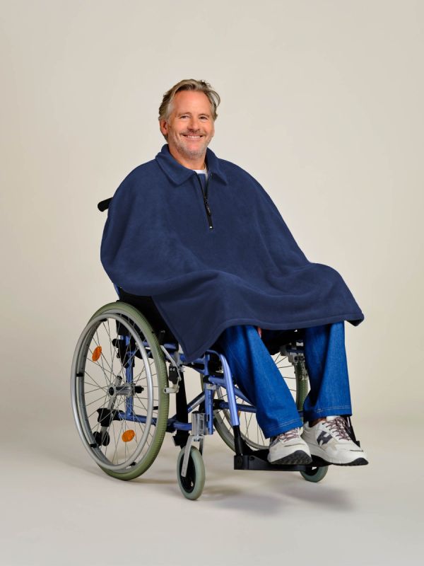 Rolstoel poncho fleece