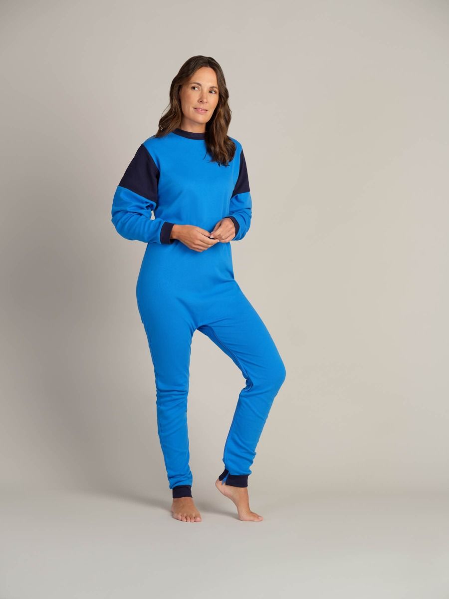Jumpsuit with leg zipper | Back zipper | Convenient for the carers |