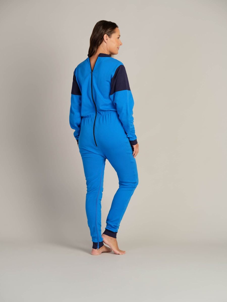 Jumpsuit with leg zipper | Back zipper | Convenient for the carers |