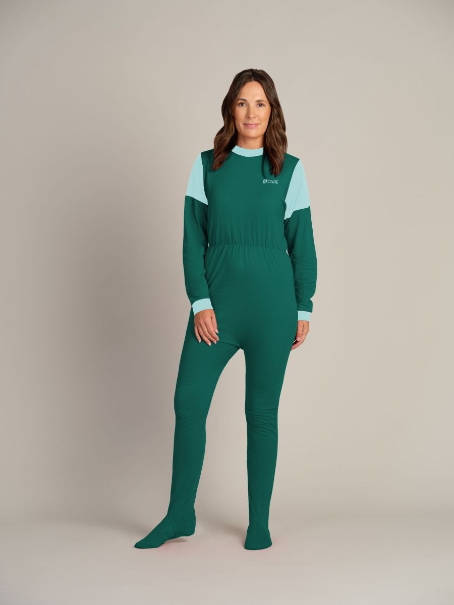 Jersey jumpsuit close footed | Back zipper | High quality cotton |