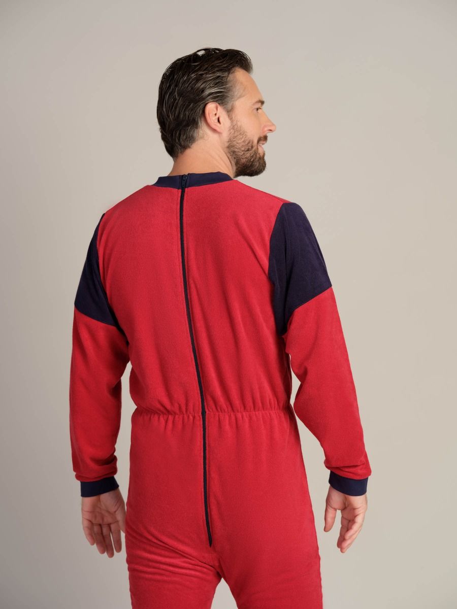 Jumpsuit with crotch zipper closure | Back zipper | Dementia clothing