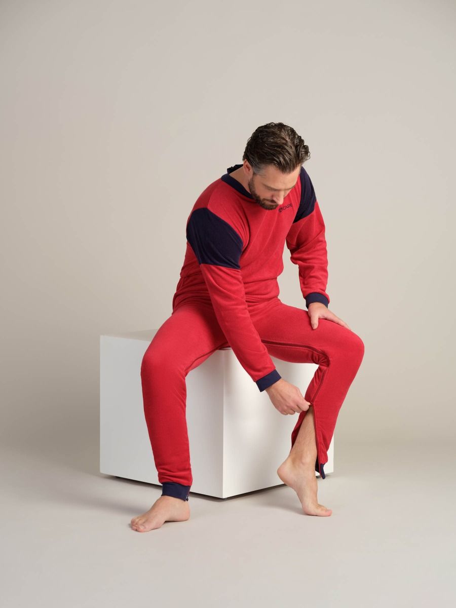Jumpsuit with crotch zipper closure | Back zipper | Dementia clothing