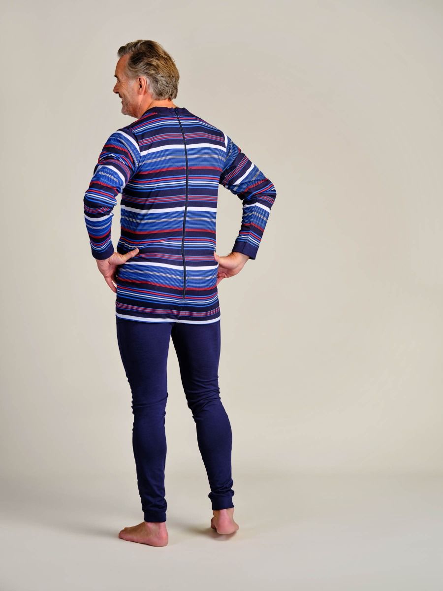 Men's jumpsuit back zipper | Prevent undressing | Two design colours