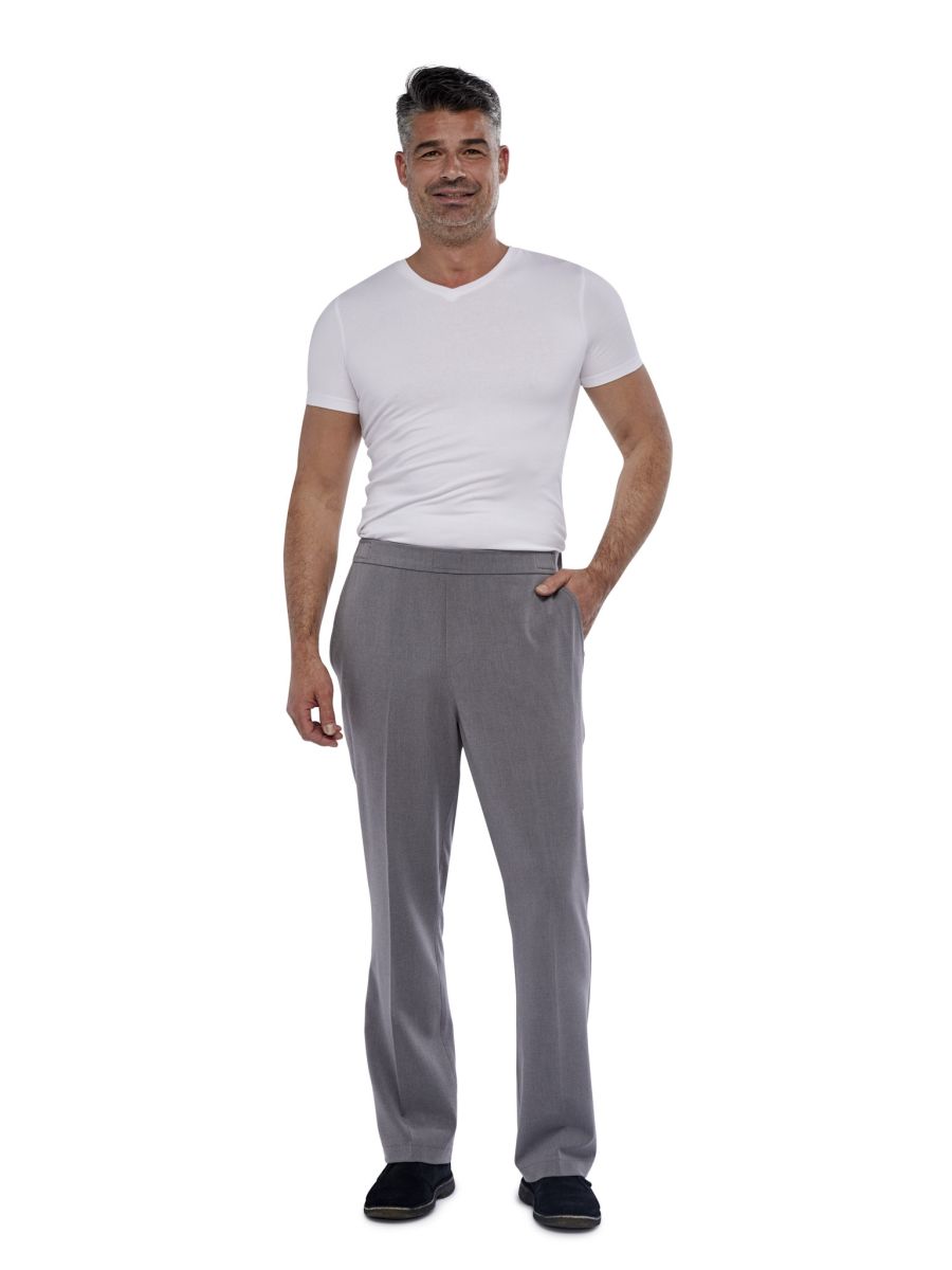 Wheelchair pants with front flap