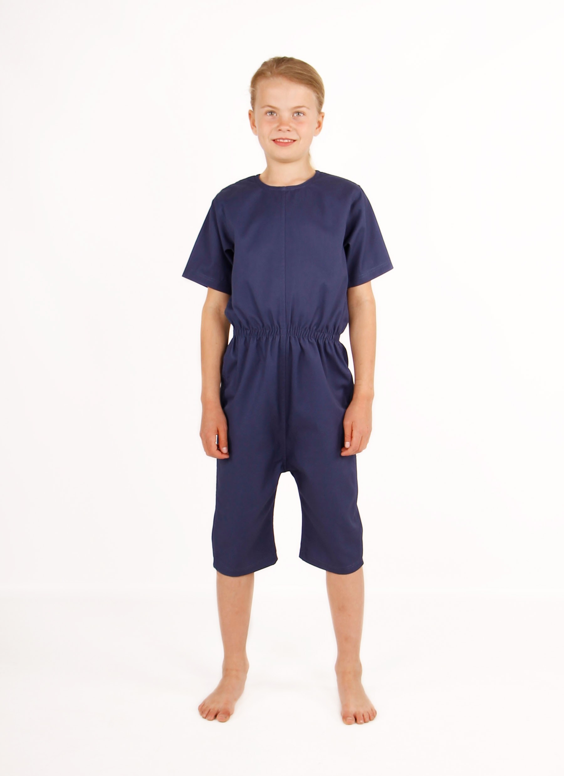 Navy Short Sleeve Bodysuit, Wonsie, Wonsie, Clothing for Special Needs