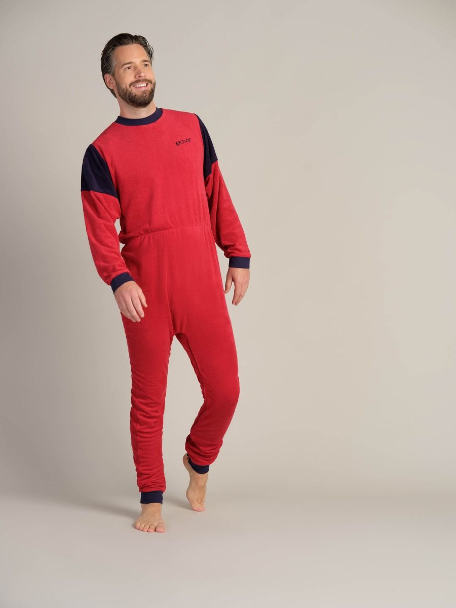 1041 Hansop van badstof  dubbele rits