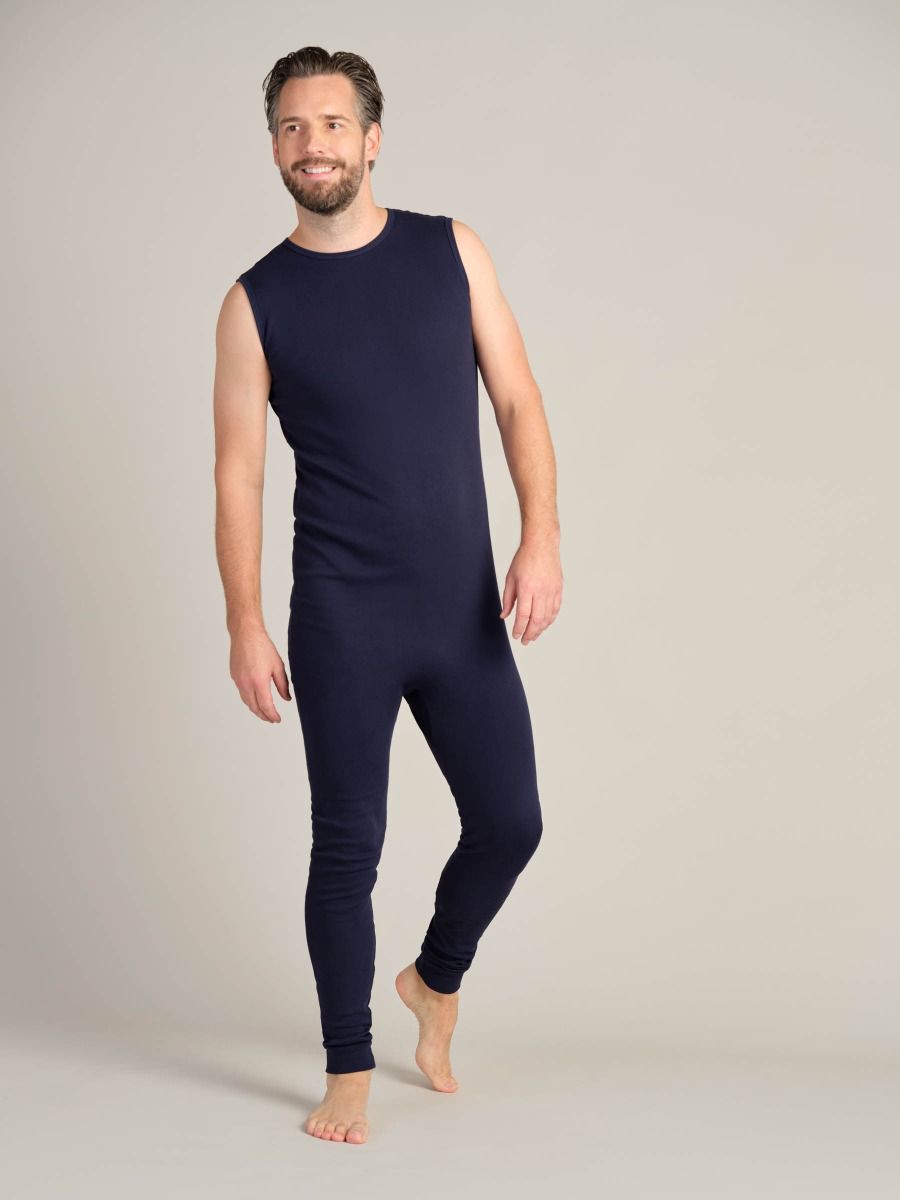 2031 Mouwloze body lange pijpen