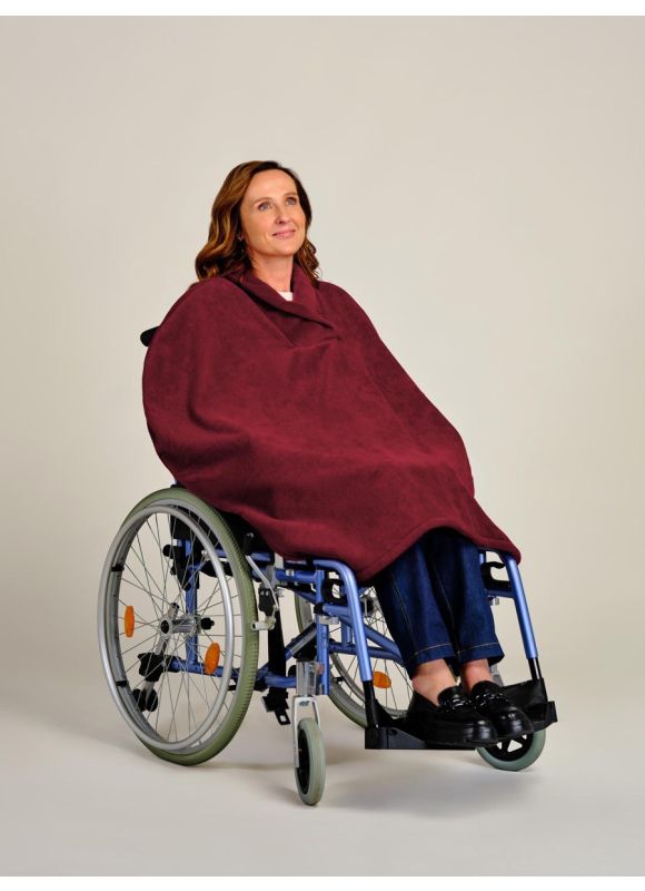 Wheelchair Fleece Poncho, Cape Winter Wheelchair